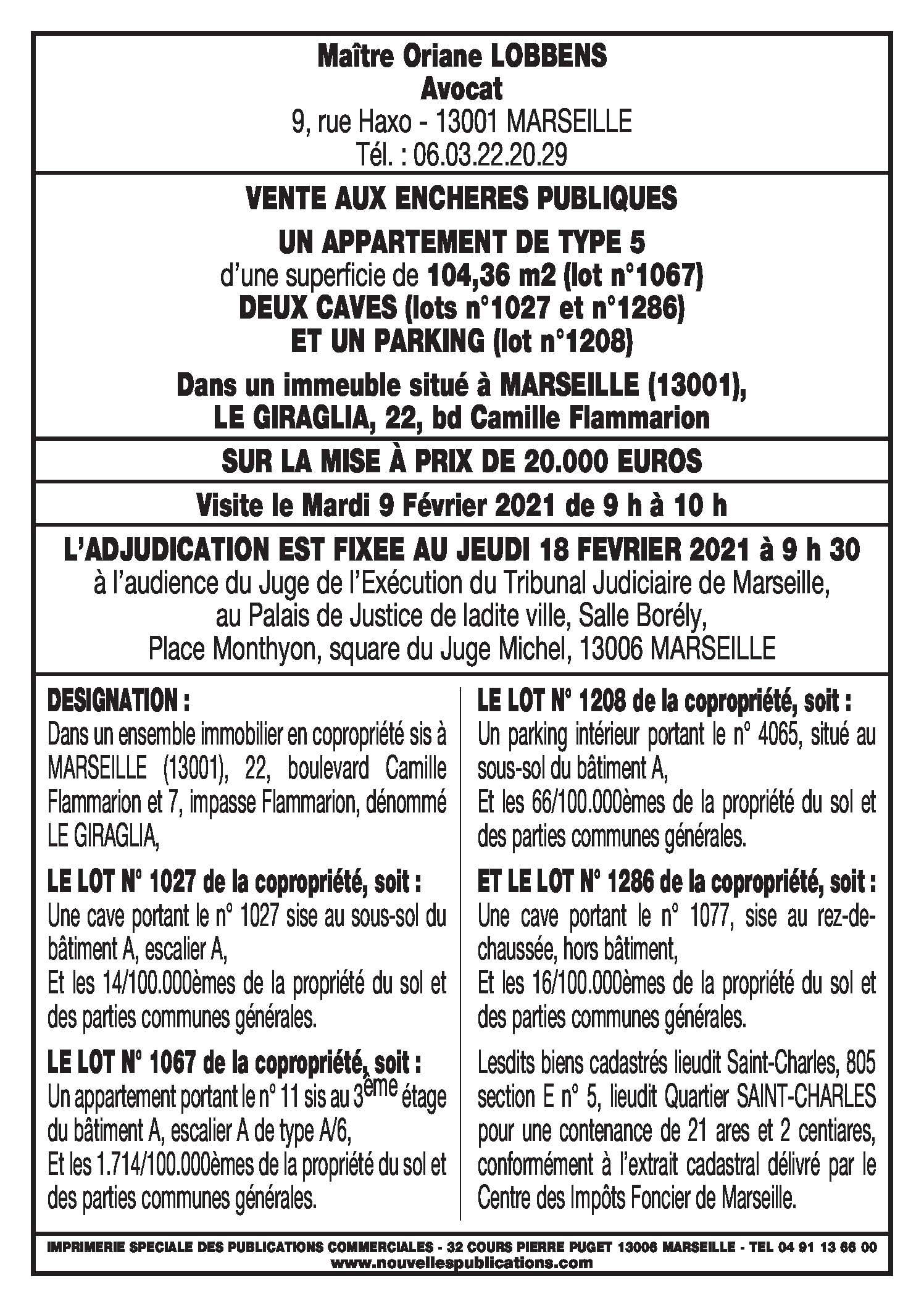 Annonce ADJ0210218_AFF01_SEM01