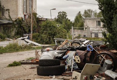 Nuisances visuelles provoquées par des déchets non évacués